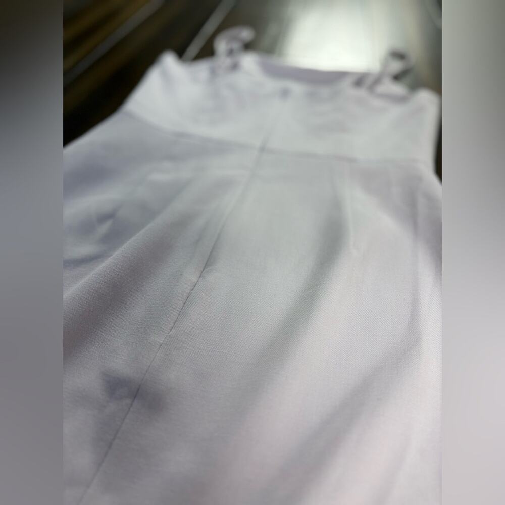 Size 2 French Connection Light Purple Lilac Lavender Sweetheart VNeck Midi Dress - Picture 10 of 12